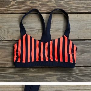 LuLulemon Cardio Kick Bra Sea Stripe Light Inkwell